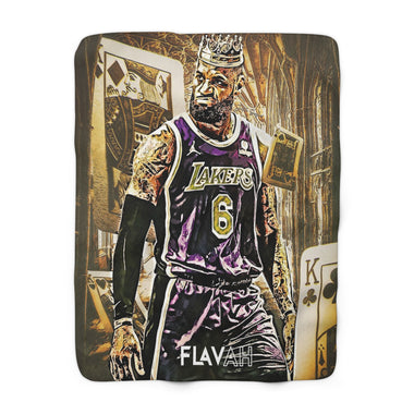 King James Sherpa Fleece Blanket