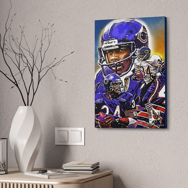 Walter Payton Custom Canvas