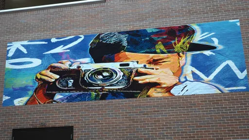 Flavah featured at the Peoria Civic Center/ Custom Canvas Art