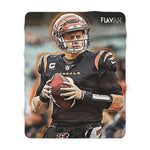 Joe Burrow Sherpa Fleece Blanket