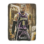 King James Sherpa Fleece Blanket