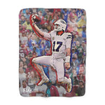Josh Allen Sherpa Fleece Blanket