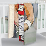 Travis Kelce Sherpa Fleece Blanket