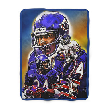 Walter Payton Sherpa Fleece Blanket