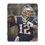 Tom Brady Sherpa Fleece Blanket