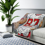 Travis Kelce Sherpa Fleece Blanket