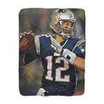 Tom Brady Sherpa Fleece Blanket