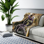 King James Sherpa Fleece Blanket