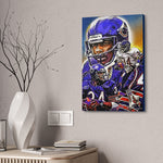 Walter Payton Custom Canvas